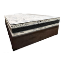 Ver imagem 1 de Cama Base Box Baú Casal Super Confort Suede Marrom + Colchão Casal Super Confort D33 28x138x188