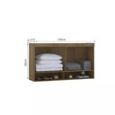 Ver imagem 2 de Guarda-roupa Modulado 145cm Aéreo 2 Portas Basculantes Paris Luciane
