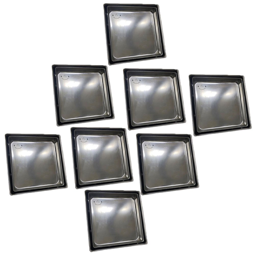 Ralo Oculto Invisivel 10x10 Kit 8 Uni Pop Up Anti Odor Inseto Area Externa Banheiro Ralo Casa Box La - 1