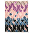Ver imagem 2 de Tapete Cubos 3d 1,50 X 2,00m Ladrilho Rosa e Azul