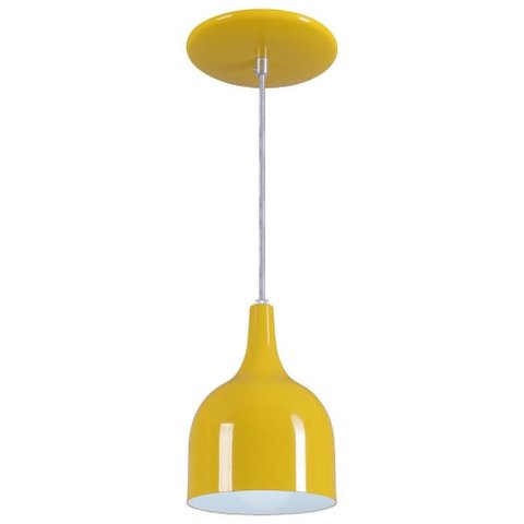 Pendente Gota Luminária Lustre Amarelo