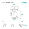 Assento Sanitário Polipropileno Soft Close Avant Plus Branco para Vaso Incepa - 4