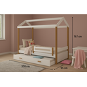 Ver imagem 2 de Cama Solteiro Modelo Casinha Eliz Acompanha Auxiliar