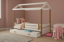 Ver imagem 3 de Cama Solteiro Modelo Casinha Eliz Acompanha Auxiliar
