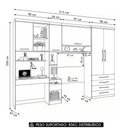 Ver imagem 3 de Guarda Roupa Solteiro Modulado Cp07 Delphi Avelã/cinnamon L01 - Mpozenato