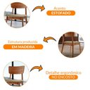 Ver imagem 3 de Conjunto com 2 Cadeiras Viena Gold Moderna Mobília Turim 07-cinam.imbuia
