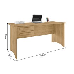 Mesa de Escritório Cannes 1,60 Metros Cinamomo - 4