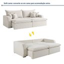 Ver imagem 4 de Sofá Cama 4 Lugares 270cm com Almofadas e Caixa Zero Ilha Bela