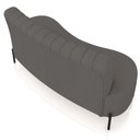 Ver imagem 7 de Sofá Chaise 2 Lugares Sala Living 160cm Pés Industrial Cayman K01 Linho Cinza Escuro - Lyam Decor
