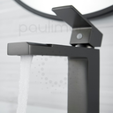 Ver imagem 4 de Torneira Baixa Misturador Monocomando Cuba Lavatório Banheiro Lavabo Pia Cinza Grafite Luxo Metal