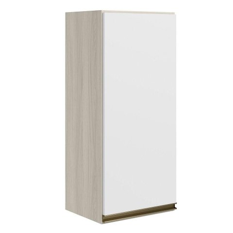 Armario Aereo 1 Porta MDF 40x90 cm Kali 119771 Bianco Toq Branco Nicioli