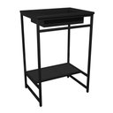 Ver imagem 1 de Gabinete Banheiro Ferro Iron Black 60x45cm Preto Fosco