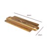 Tábua de Madeira Teca com Alças de Coração - Stolf 44x18cm - 2