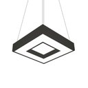 Ver imagem 1 de Lustre Pendente Newline New Chess 516 47cm Led Bivolt Preto 3000k Luz Amarela
