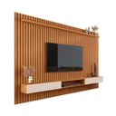 Ver imagem 4 de Painel para TV com Nicho Conjunto para Sala 60 Polegadas 230,5cm MDP Nature Off White Germai Móveis