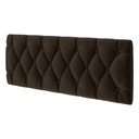 Ver imagem 3 de Cabeceira de Cama Queen Estofada Capitone Pari 1,60 X 55 Marrom Suede