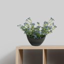 Ver imagem 1 de Kit 9 Galhos Flores Artificiais Azul para Buquês Arranjos e Centros de Mesa