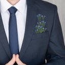 Ver imagem 6 de Kit 9 Galhos Flores Artificiais Azul para Buquês Arranjos e Centros de Mesa
