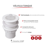 Válvula para Tanque V9 Tamanho 1.1/4" Cor Banco Durín - 2