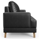 Ver imagem 6 de Sofá 3 Lugares 180cm Living Pés Curvos Santi D05 Sintético Preto - Mpozenato