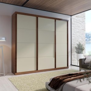 Guarda-roupa Casal 100% Mdf 3 Portas e 4 Gavetas Eco 01 Bom Pastor