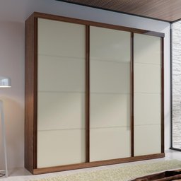 Guarda-Roupa Casal 100% MDF 3 Portas e 4 Gavetas Eco 01 Bom Pastor - 2