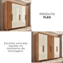 Ver imagem 4 de Guarda-Roupa Casal 6 Portas 2 Gavetas com Pés Napoli
