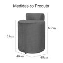 Ver imagem 4 de Puff Banquetas Athena Decorativa Linho