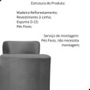 Ver imagem 2 de Puff Banquetas Athena Decorativa Linho