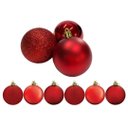 Ver imagem 2 de Conjunto 6 Bolas de Natal Vermelho Prime Tradicional Misto Glitter, Brilho e Fosca 6cm