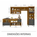 Ver imagem 2 de Cozinha 4 Peças Ripado Paneleiro Princesa 100% Mdf Nesher