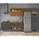 Ver imagem 1 de Cozinha 4 Peças Ripado Paneleiro Princesa 100% Mdf Nesher