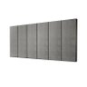 Cabeceira Painel Estofada Almofadada para Cama de Casal 1,40 - Cinza Grafite - 2