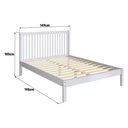 Ver imagem 3 de Cama de Casal de Madeira Maciça para Colchão 138x188cm Multimóveis Cr35276 Branco