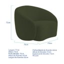 Ver mais imagens de Kit Divã Recamier Orgânico Marrocos 160cm Lado Esquerdo e 1 Poltronas Amore Linho