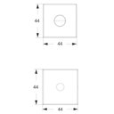 Ver imagem 2 de Jogo de Roseta Banheiro Rq1 Quadrada 823 Inox Cromado Stam