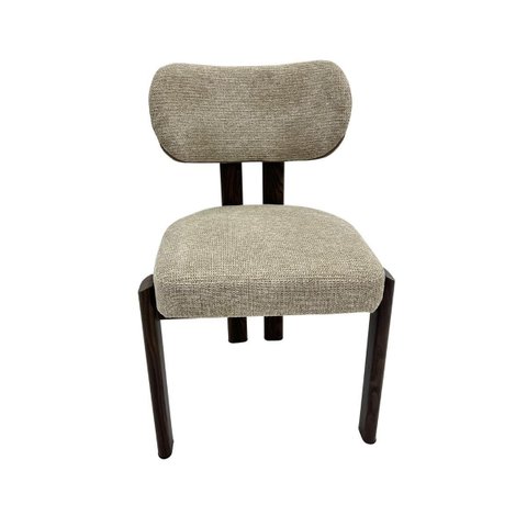 Cadeira de Jantar Nord Estofada com Estrutura Amadeirada Waw Design