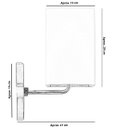 Ver imagem 4 de Arandela De Cupula Quadrada Branco