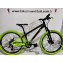 Ver imagem 1 de Bicicleta Vikingx Tuff-44 - Aro 26 - 7v Sunrun - Freio a Disco - Preto/verde Neon