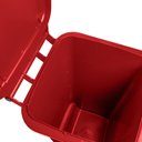 Ver imagem 6 de Lixeira 120 Litros Roda de 200mm - Lar Plásticos - Vermelho
