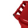 Lixeira 120 litros roda de 200mm - Lar Plásticos - Vermelho - 3