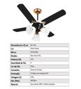 Ver imagem 5 de Ventilador De Teto New Zeta 4 Pás De MDF Preto/Cobre 220v Venti-Delta
