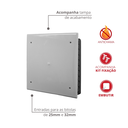 Ver imagem 2 de Caixa de Passagem Elétrica Modelo Embutir Tamanho 41x41cm Cor Branco Durín