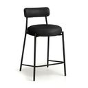 Ver imagem 6 de Banqueta Cozinha Média com Encosto Industrial Preto Londres PU Preto D03 - D'Rossi