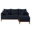 Ver imagem 2 de Sofá 3 Lugares Beny com Chaise Direito Linho Azul
