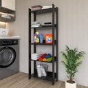 Ver imagem 3 de Armário Multiuso Movlar 5 Prateleiras Organizador Lavanderia