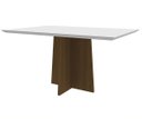 Ver imagem 1 de Mesa Ana 120x80 - Imbuia / Off White