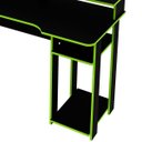 Ver imagem 7 de Mesa para Computador Gamer Espaço para 2 Monitores e Cpu Preto/verde