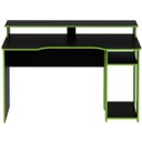 Ver imagem 2 de Mesa Gamer 2 Monitores Porta Cpu Preto e Verde
