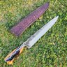 Faca Forjada Full Tang 10" Aço Carbono 1070 Cabo Invertido Híbrido Zanline - 8
